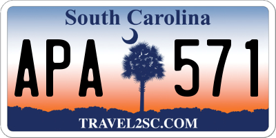 SC license plate APA571