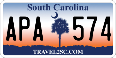 SC license plate APA574