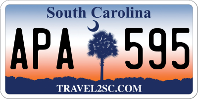 SC license plate APA595