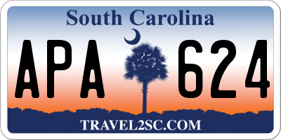 SC license plate APA624
