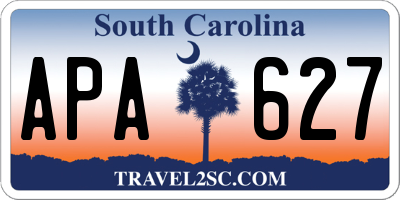 SC license plate APA627