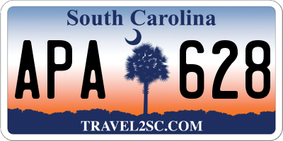 SC license plate APA628