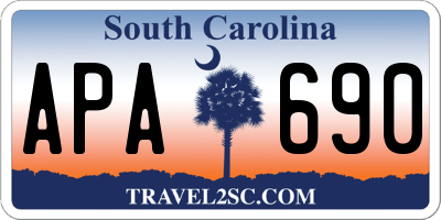 SC license plate APA690