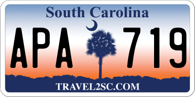 SC license plate APA719