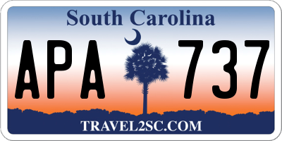 SC license plate APA737