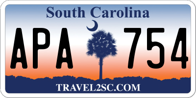 SC license plate APA754