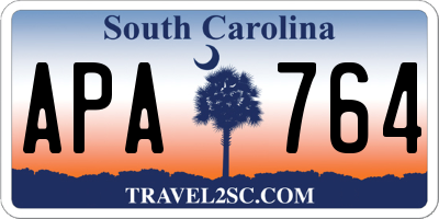 SC license plate APA764