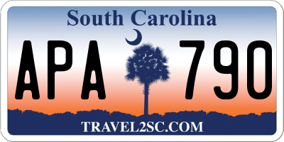 SC license plate APA790