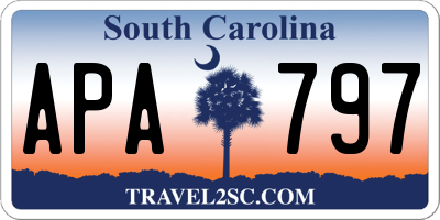 SC license plate APA797