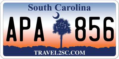 SC license plate APA856