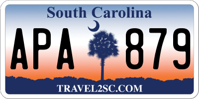 SC license plate APA879