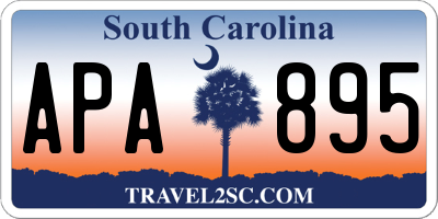 SC license plate APA895