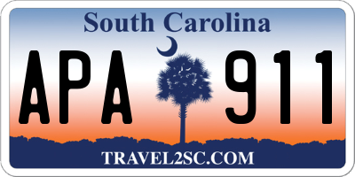 SC license plate APA911