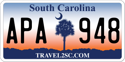 SC license plate APA948
