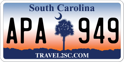 SC license plate APA949