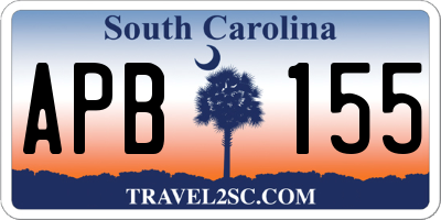 SC license plate APB155
