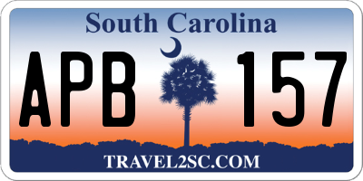 SC license plate APB157