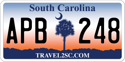 SC license plate APB248