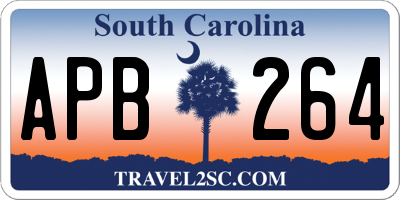 SC license plate APB264