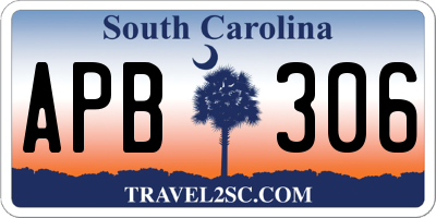 SC license plate APB306