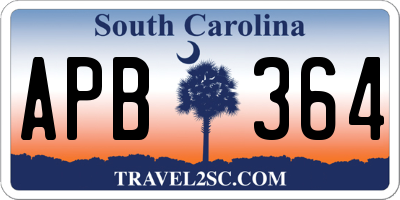 SC license plate APB364