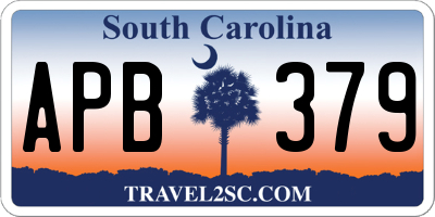 SC license plate APB379