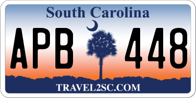 SC license plate APB448