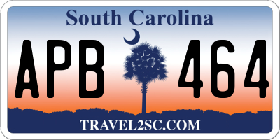 SC license plate APB464