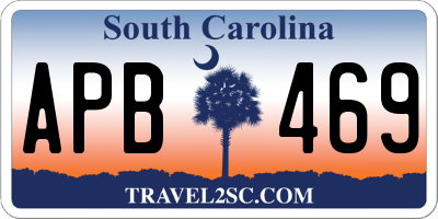 SC license plate APB469