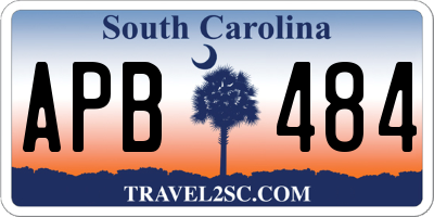 SC license plate APB484