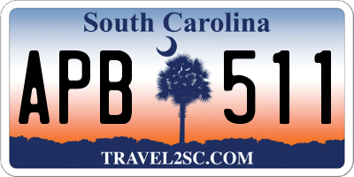 SC license plate APB511