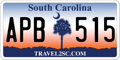 SC license plate APB515