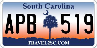 SC license plate APB519