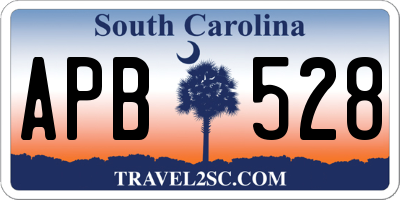 SC license plate APB528
