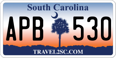 SC license plate APB530