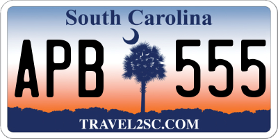 SC license plate APB555