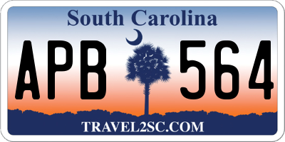 SC license plate APB564