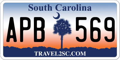 SC license plate APB569