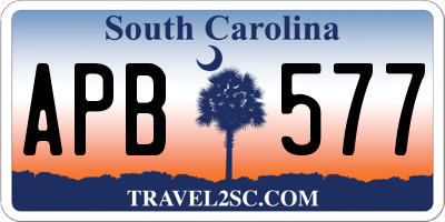 SC license plate APB577