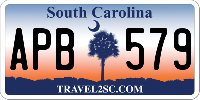 SC license plate APB579