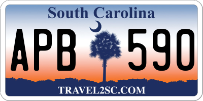 SC license plate APB590