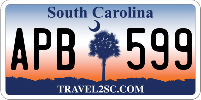 SC license plate APB599