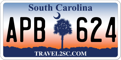 SC license plate APB624