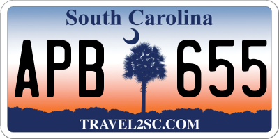 SC license plate APB655