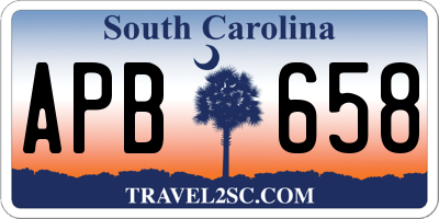 SC license plate APB658