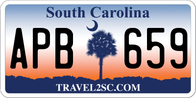 SC license plate APB659