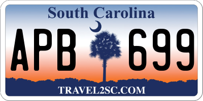 SC license plate APB699