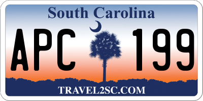 SC license plate APC199