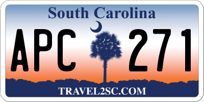 SC license plate APC271