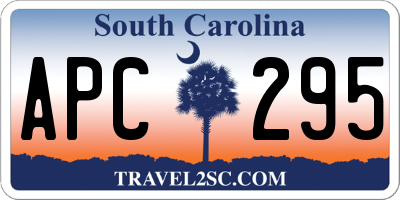 SC license plate APC295